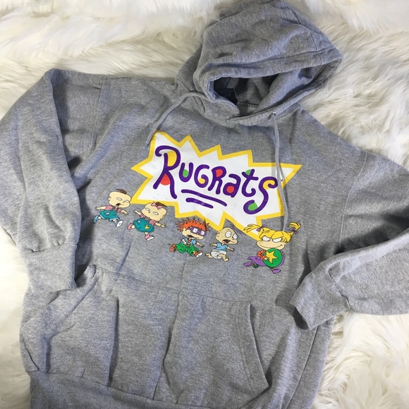 Rugrats Grey Hooded Pocket Sweatshirt 